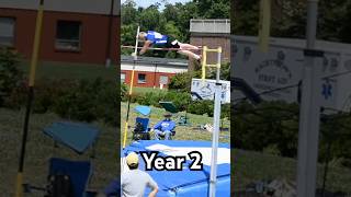 7 Year Polevault Progression [upl. by Martella]