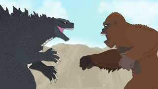 GODZILLA VS KONG  DinoMania  Monster Battles April Fools special [upl. by Lucretia]