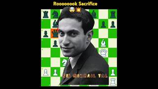 quotMikhail Tal’s Magical Rook Sacrifice 🎩♜✨ chess hikaruchess shorts mikhailtal magnuscarlsen C [upl. by Moule]