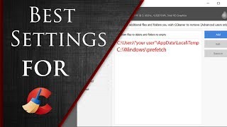 CCleaner Best Settings  Optimal Settings for CCleaner 2019 [upl. by Silver]