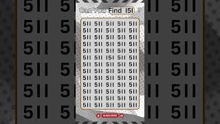 Quick Test Spot I5I Hidden in 5II ObservationChallenge BrainTeaser FocusGame [upl. by Araf967]