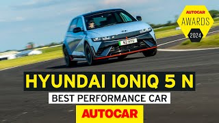 Autocar Awards 2024  Why the Hyundai IONIQ 5 N is our Best Performance Car  Sponsored [upl. by Kiehl]