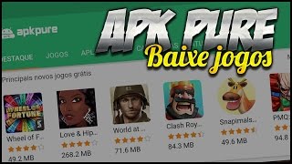 COMO BAIXAR JOGOS E APLICATIVOS PELO APK PURE ⬇ [upl. by Accebber]