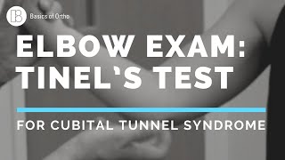 Elbow Exam Tinels Test for Cubital Tunnel SyndromeUlnar Neuropathy [upl. by Crescen]