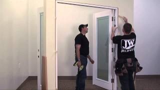 HowTo Install a French Door [upl. by Hanselka160]