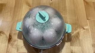 Making hard boiled eggs using a Dash Rapid Egg Cooker [upl. by Arnoldo]