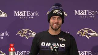 Ravens K Justin Tucker Comes To Podium After Win Has No Idea What To Do So Tells Joke [upl. by Hpseoj]