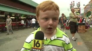 Apparently kid interviewed at Pennsylvania county fair [upl. by Annazus]