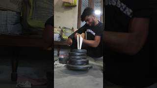 ‼️32 5 kg pronation with left hand 🥵 gymfitnessfreak892 armwrestling propanjaleague propanja [upl. by Kcirded]