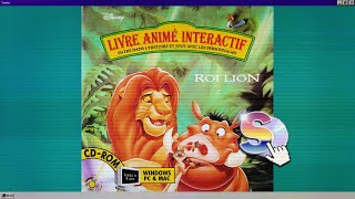 Le Roi Lion Livre animé interactif  CDROM jeu pc complet [upl. by Akener]