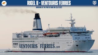 Arrival of ferry RIGEL II Bari Ventouris Ferries  HD 1080p [upl. by Ennailuj885]