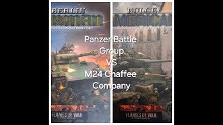 Flames of War Battle Report Panzer Battle Group vs M24 Chaffee amp M18 Hellcat Companies [upl. by Sherard]