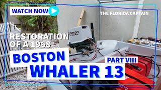 Custom Steering installed for the Boston Whaler 13 Restoration  Part VIII [upl. by Silvanus]