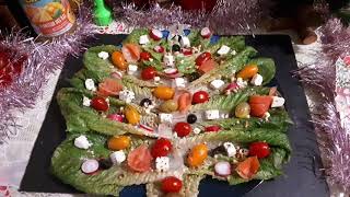 🎄❄ Экспресс Ёлочка 2025 🎄🥬🍅 на НОВЫЙ ГОД из салата Романо сыра овощейSalade Romaine Sapin 🎄 [upl. by Bluma]