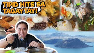 24Hour AFFORDABLE Tagaytay FOOD TOUR PHP 100 lang BUSOG ka na [upl. by Benedic]