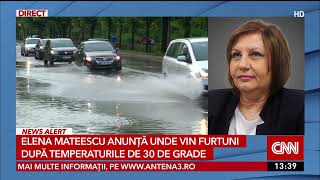 Elena Mateescu a anunțat unde vin furtuni după temperaturile de 30 de grade [upl. by Cassaundra935]