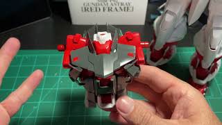 PG 160th scale Gundam Red Astray build update [upl. by Atolrac]