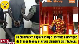 Faits Divers Sénégal Un étudiant en Anglais usurpe lidentité numérique [upl. by Erhard133]