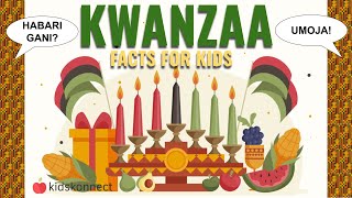 Kwanzaa Facts for Kids  Origins Traditions Symbols [upl. by Fen]