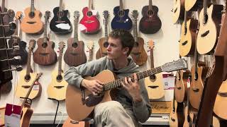 Acoustic Riff in a Guitar Store but I screw up in the end [upl. by Anneiv]