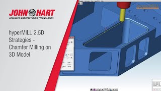 hyperMILL 25D Strategies  Chamfer Milling on 3D Model [upl. by Dnalrah668]