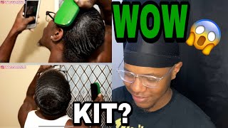 How To Change Your HAIR TEXTURE Instantly  COARSE TO MEDIUM 360 WAVES  😱 ReactionSwaggDrizzle [upl. by Olatha]