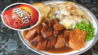 UK Bisto Gravy amp Sauce  Awesome for British Bangers amp Mash or an English Breakfast FryUp 4K ASMR [upl. by Dovev]