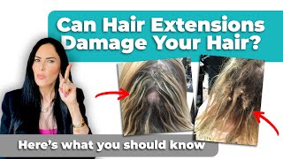 Prevent Hair Extension Damage With These 3 CRUCIAL Tips [upl. by Pete]