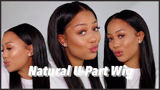 NATURAL UPART WIG Easy For Beginners  No Braids [upl. by Yentroc707]