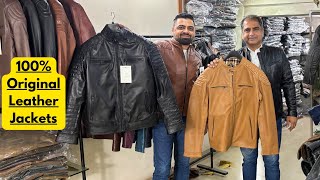 100 Original Leather Jacket Manufacturer  Jackets 1999  Leather Jacket in Retail n Wholesale [upl. by Llenahc]