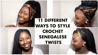 How To Style Crochet Braids Senegalese Twists  Crochet Braids Hairstyles 2018 [upl. by Riane]