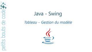 Java  Swing  AbstractTableModel [upl. by Kella]