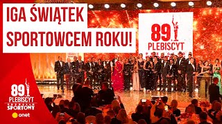 Iga Świątek po raz drugi z rzędu Sportowcem Roku Gala Mistrzów Sportu 2023 [upl. by Xet82]