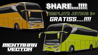 SHARE  Tamplate Vector Jetbus 3 SHD [upl. by Mitchiner]