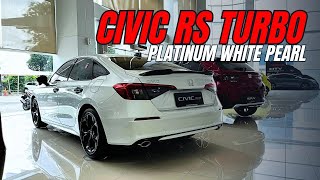 CIVIC RS TURBO  PLATINUM WHITE PEARL  2024 [upl. by Nivi]