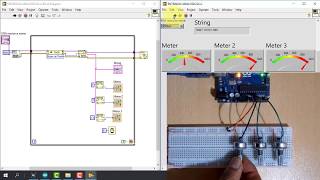 Comunicación ARDUINO y LabVIEW 7  Entradas Analogicas [upl. by Dinnie]