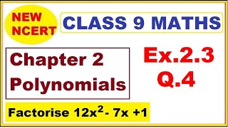 Class 9 Maths  Ex23 Q4  Chapter 2  Polynomials  New NCERT  Ranveer Maths 9 [upl. by Odlavso]