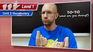 Unit 2 Vocabulary  ASL Level 1  American Sign Language [upl. by Fondea]