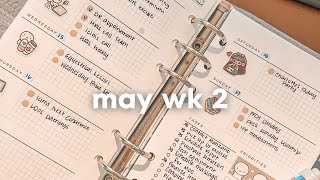 Plan With Me May Week 2 Reset  Filofax Planner  2024 Planner [upl. by Hamid]