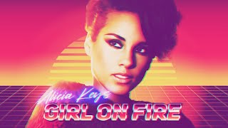 Alicia Keys  Girl on Fire Synthwave Remix Sing 2 soundtrack [upl. by Giraud]