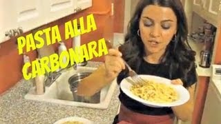 THE REAL PASTA ALLA CARBONARA [upl. by Jean202]