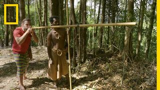 The Mani Tribes Blowgun  Primal Survivor [upl. by Enerahs]