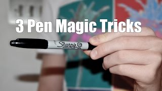 3 Incredible Pen Magic Tricks Vanish Production amp Shrink  Tutorial [upl. by Oibaf133]