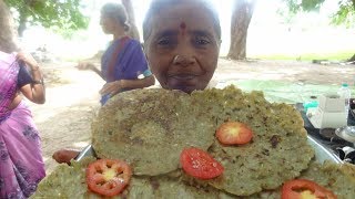 SORAKAYA ROOTI l SPICEY BOTTLEGOURD JOWAR FLOUR ROOTI l VILLAGEFOOD4U [upl. by Etnoed914]