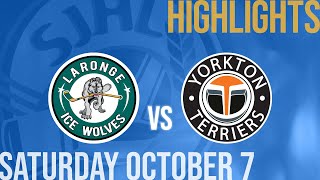 La Ronge Ice Wolves vs Yorkton Terriers Oct 7th [upl. by Ennaehr]