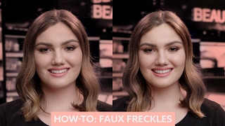 How To Faux Freckles  MECCA Beauty Junkie [upl. by Celio553]