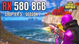 RX 580 FORTNITE CHAPTER 5 SEASON 1  IT STRUGGLES EVEN WITH 20 FPS [upl. by Goodspeed]