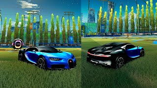 Bugatti In Rocket League Custom Car Mod [upl. by Gnehp748]