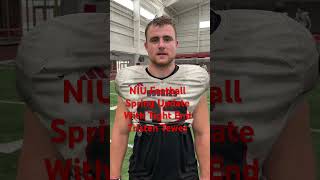 NIU Football Spring Update with tight end Tristen Tewes named to the Hampshire Honor Society [upl. by Bryn40]