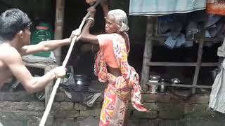 Bangla Galagali Video  Burir fight Super Man Hero By MHD [upl. by Hanford596]